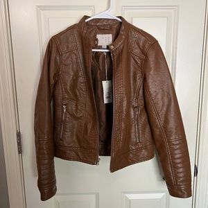 NWT A New Day pleather bomber jacket